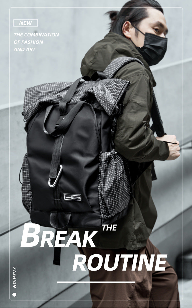 Factory Direct Sales Backpack Men's Large Capacity Mountaineering Bag Travel Computer Bag Outdoor Hiking Backpack Cycling Large Bag