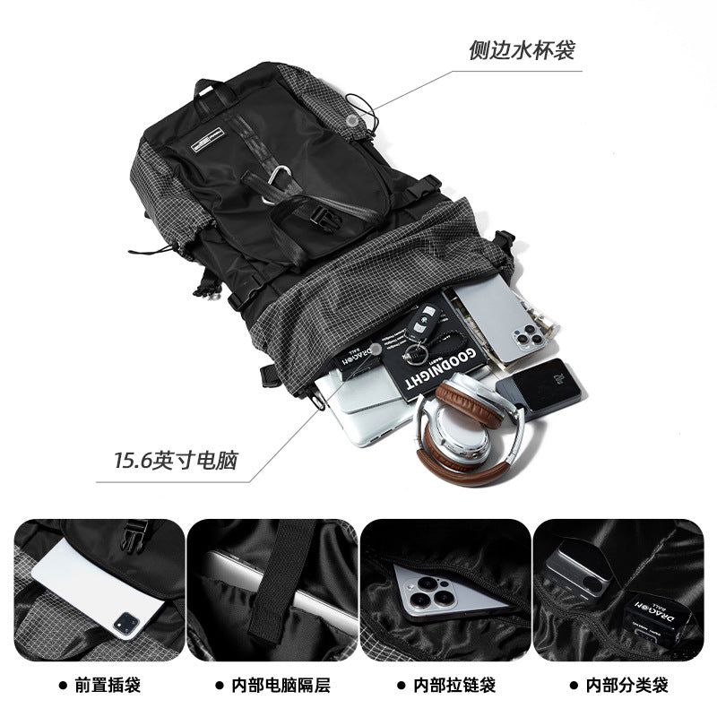 Factory Direct Sales Backpack Men's Large Capacity Mountaineering Bag Travel Computer Bag Outdoor Hiking Backpack Cycling Large Bag